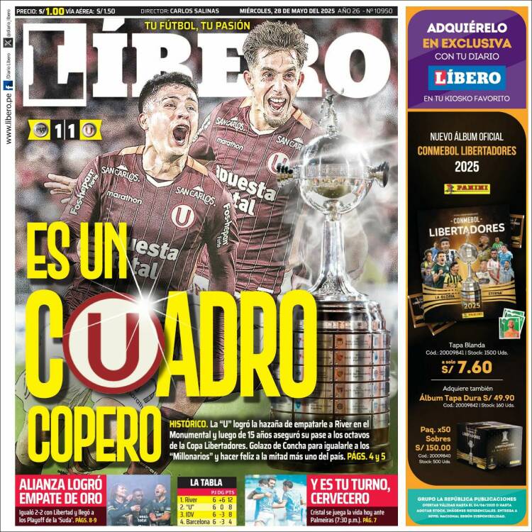 Portada de Líbero (Peru)