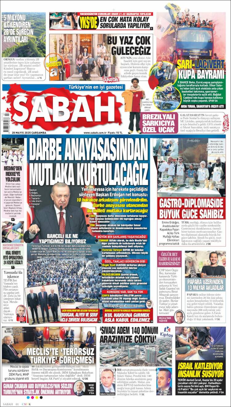 Portada de Sabah (Turkey)