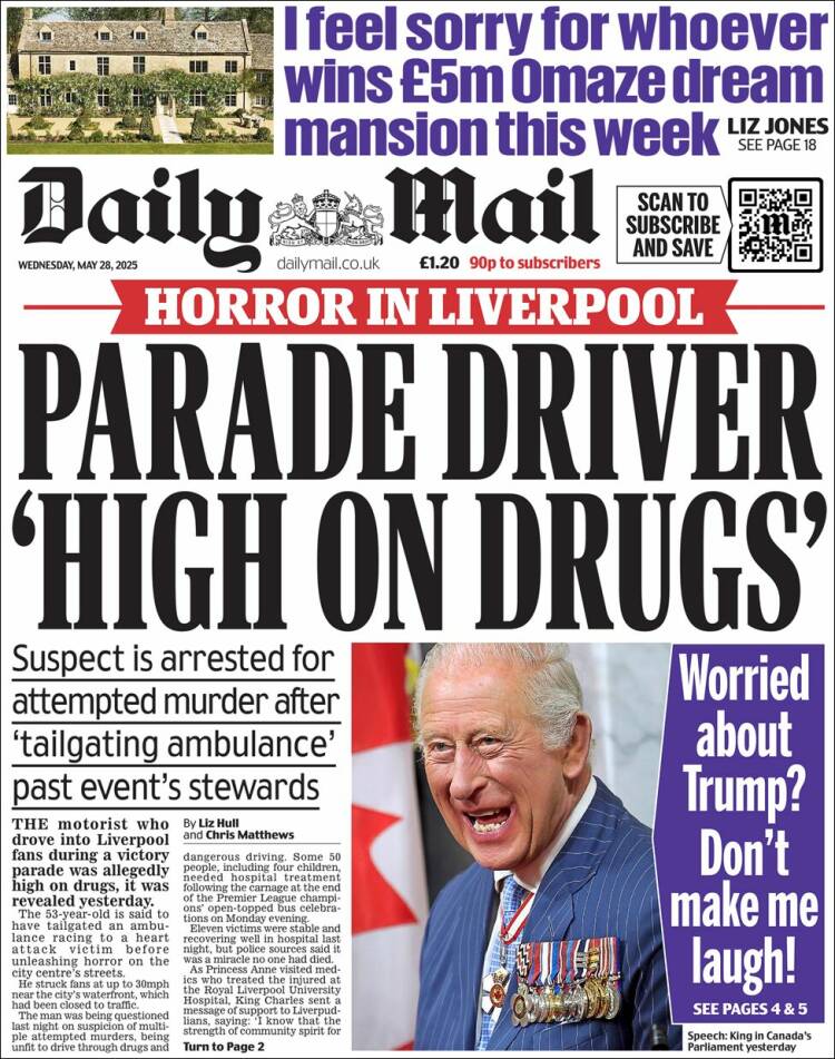 Portada de Daily Mail (United Kingdom)