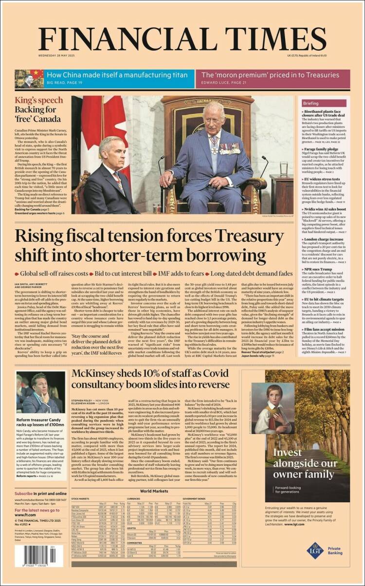 Portada de Financial Times (United Kingdom)