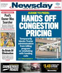 Portada de Newsday (USA)