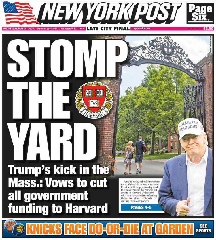 Portada de New York Post (USA)