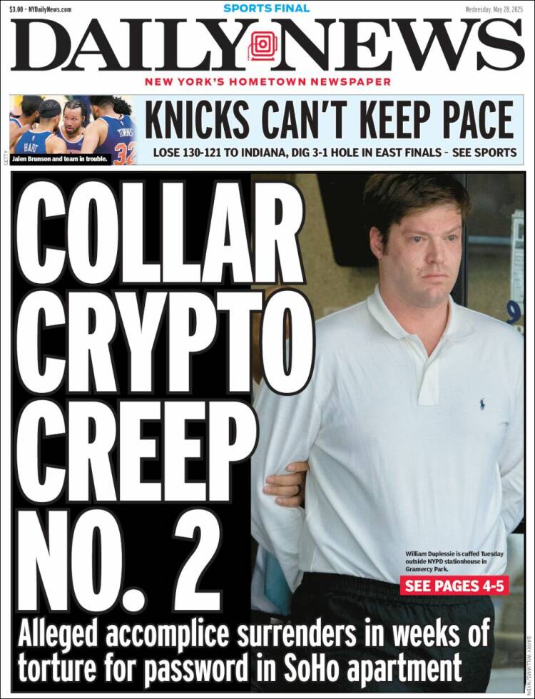 Portada de Daily News - New York (USA)