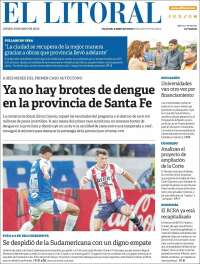 Portada de Diario El Litoral (Argentine)
