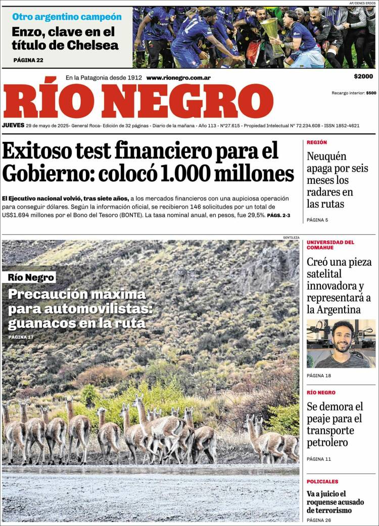 Portada de Rio Negro (Argentina)