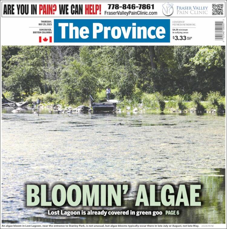 Portada de The Province (Canada)