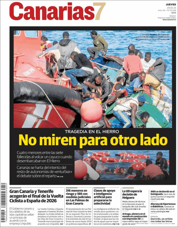 Portada de Canarias 7 (Spain)