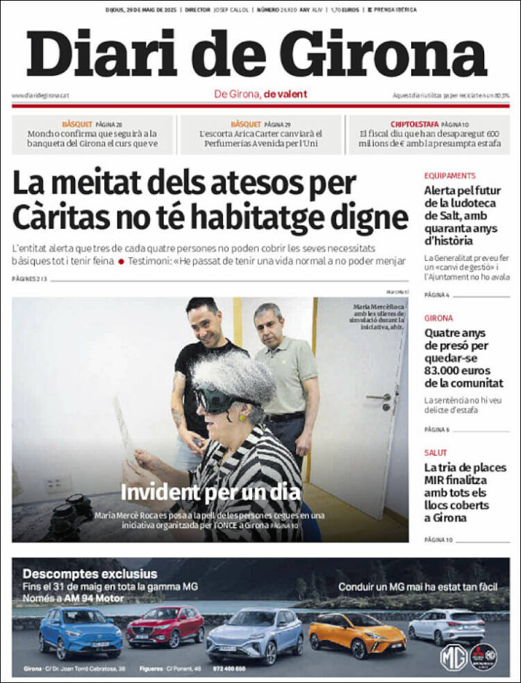 Portada de Diari de Girona (Spain)