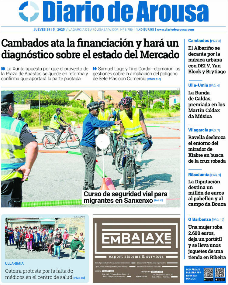Portada de Diario de Arousa (Spain)