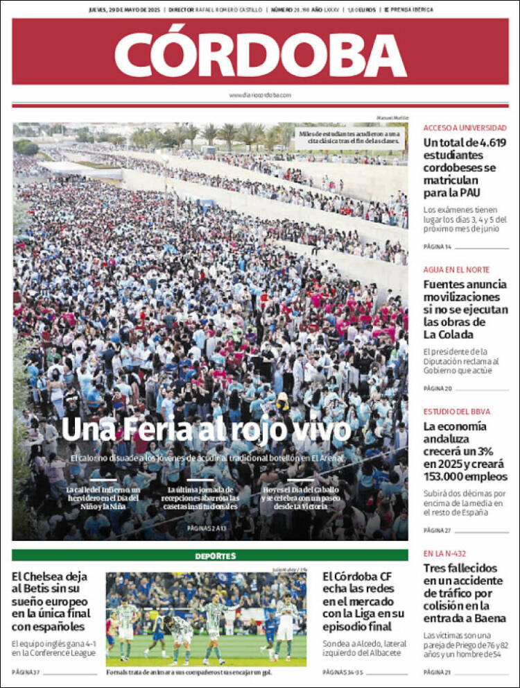 Portada de Diario de Córdoba (Spain)