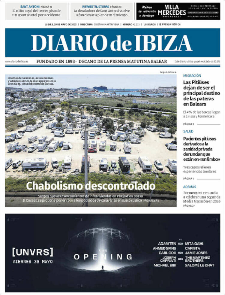 Portada de Diario de Ibiza (Spain)