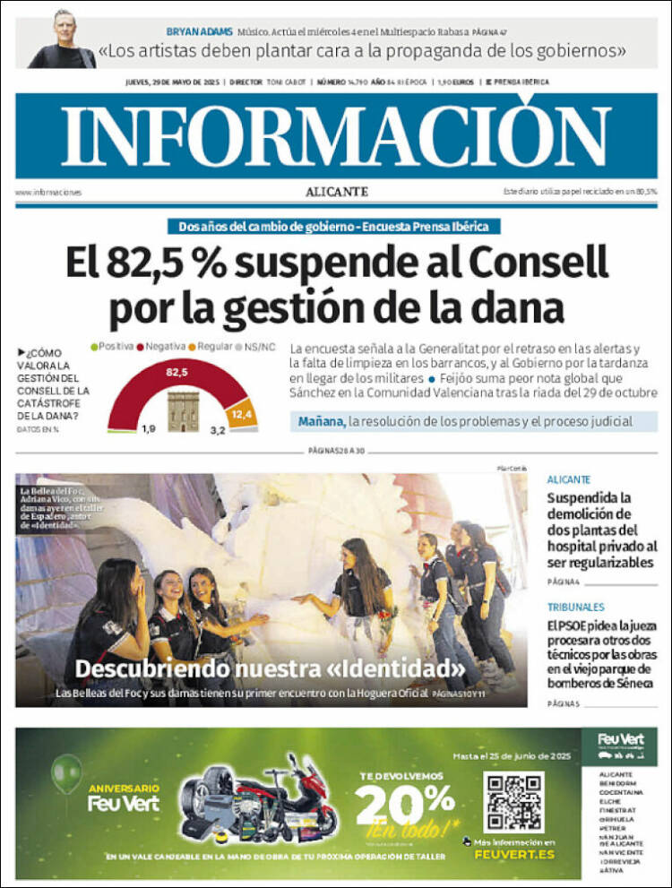 Portada de Diario Información (Spain)