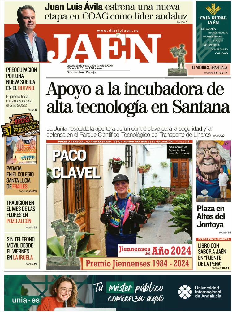 Portada de Diario Jaén (Spain)