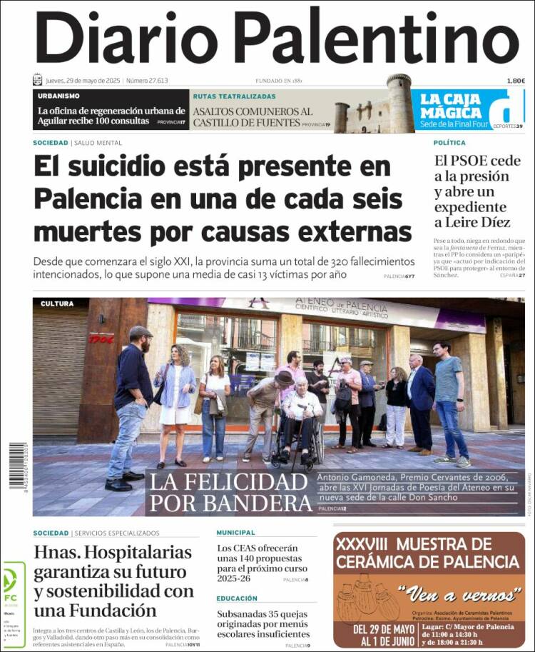 Portada de Diario Palentino (Spain)