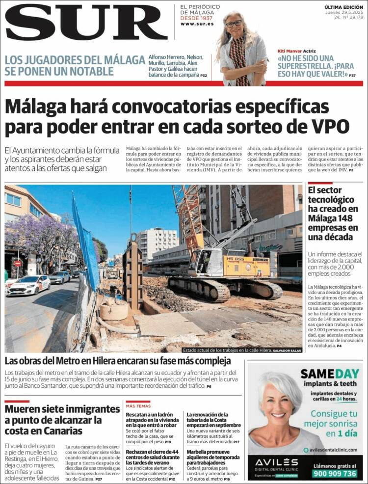 Portada de Diario el Sur (Spain)