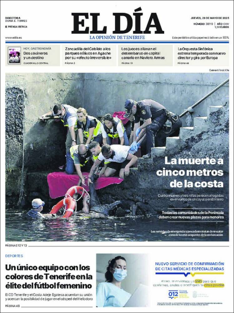 Portada de El Día (Spain)