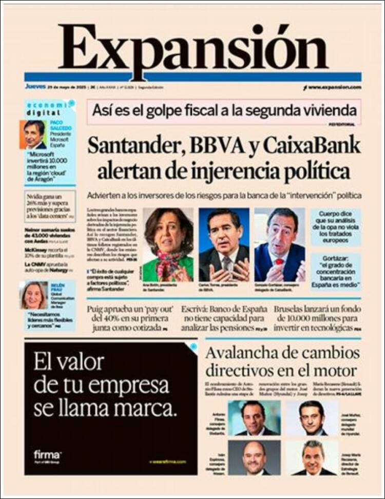 Portada de Expansión (Spain)