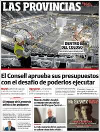 Portada de Las Provincias (Spain)