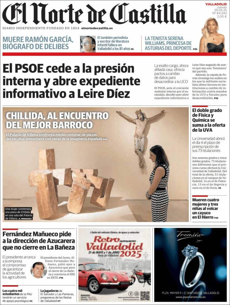 Portada de Norte de Castilla - Valladolid (Spain)
