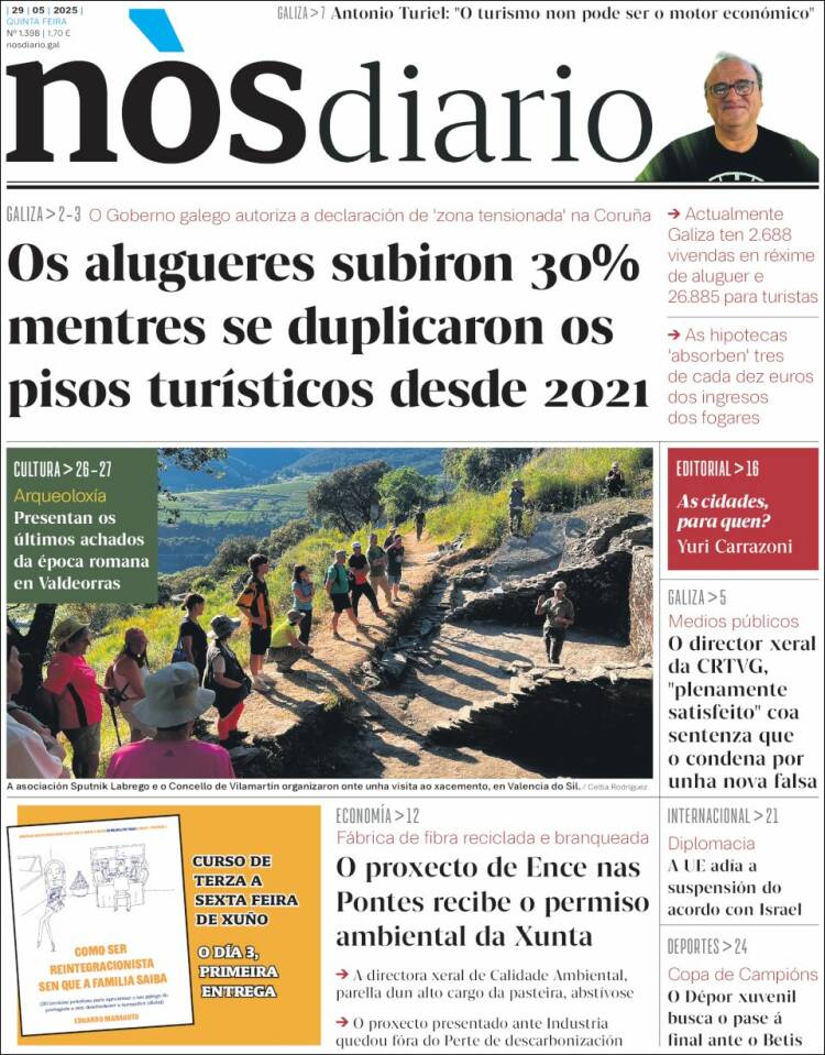 Portada de Nòs Diario (Spain)