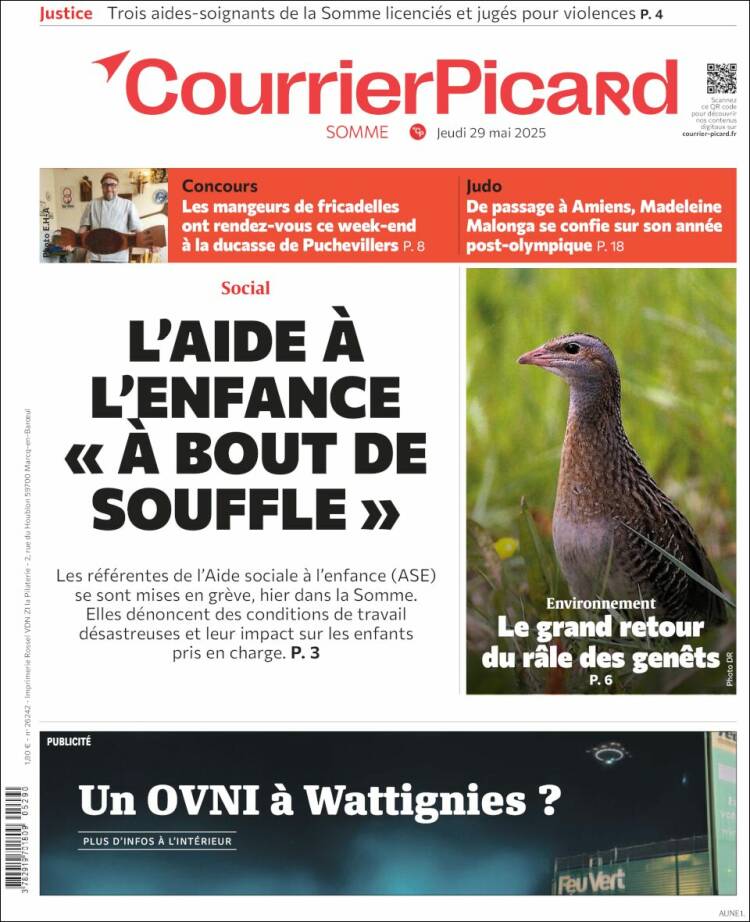 Portada de Courrier Picard (France)