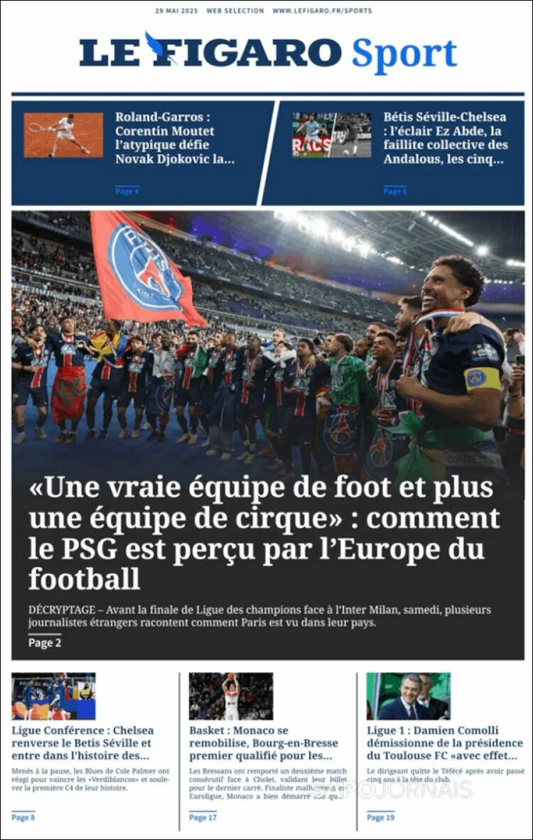 Portada de Le Figaro Sport (France)
