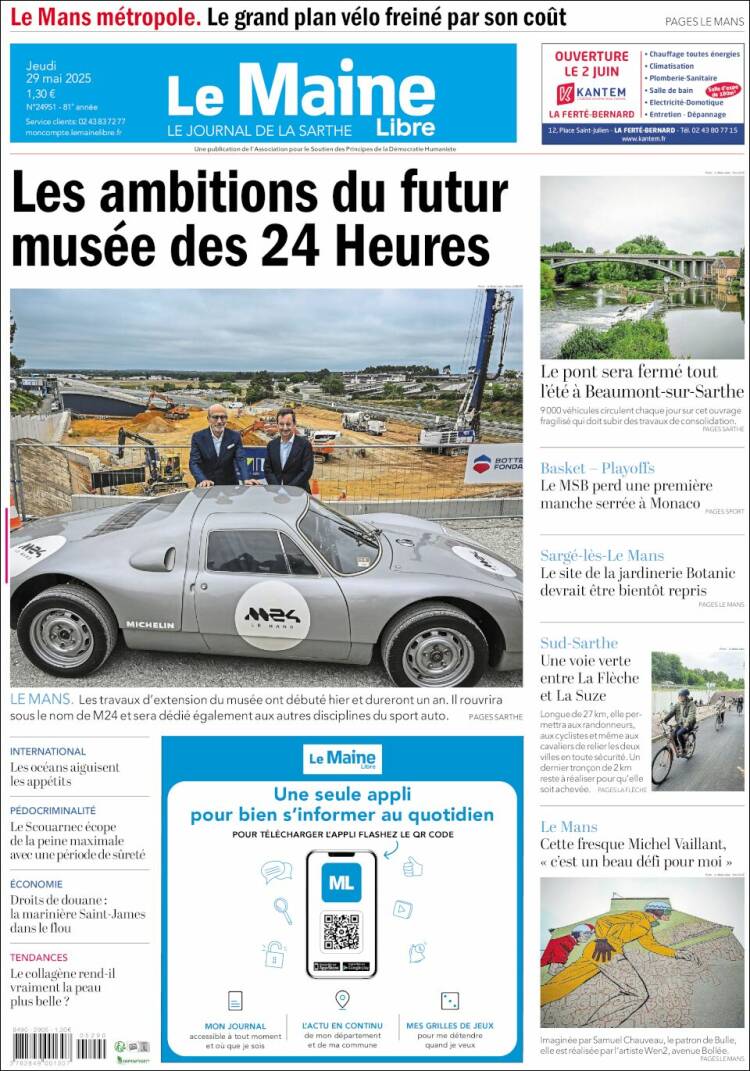 Portada de Le Maine Libre (France)