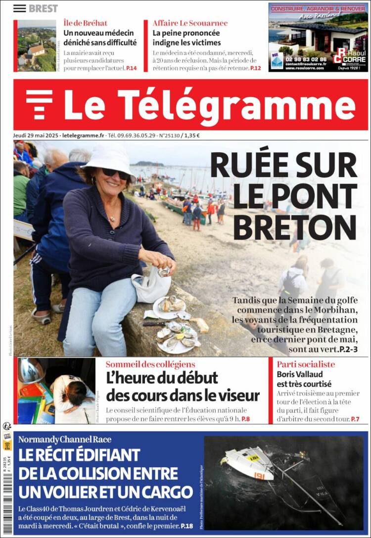 Portada de Télégramme (France)