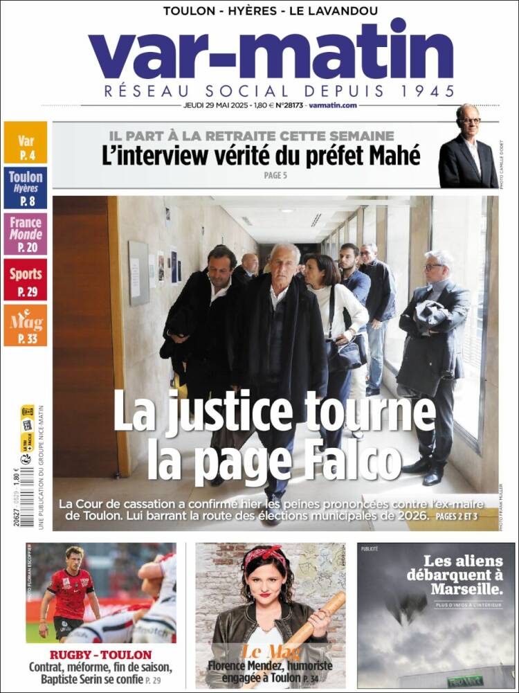 Portada de Var-Matin (France)