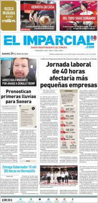 Portada de El Imparcial (Mexico)