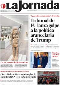 Portada de La Jornada (Mexico)