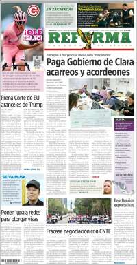 Portada de Reforma (Mexico)