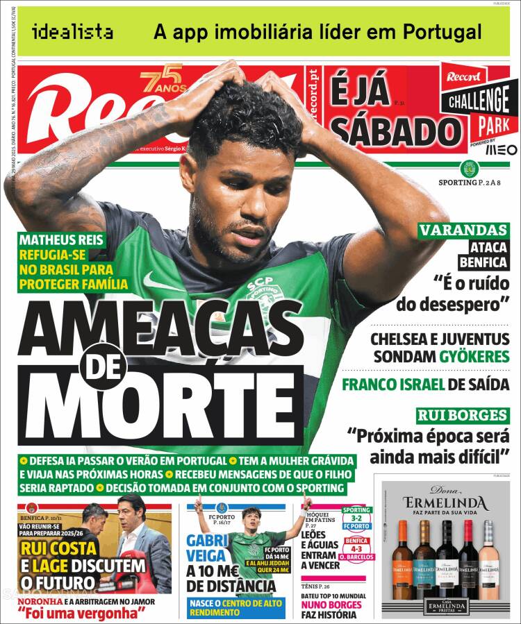Portada de Record (Portugal)