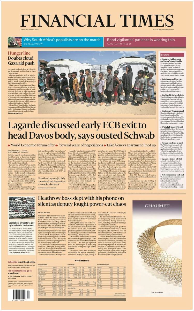 Portada de Financial Times (United Kingdom)
