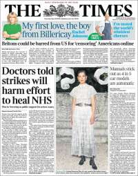 Portada de The Times (United Kingdom)