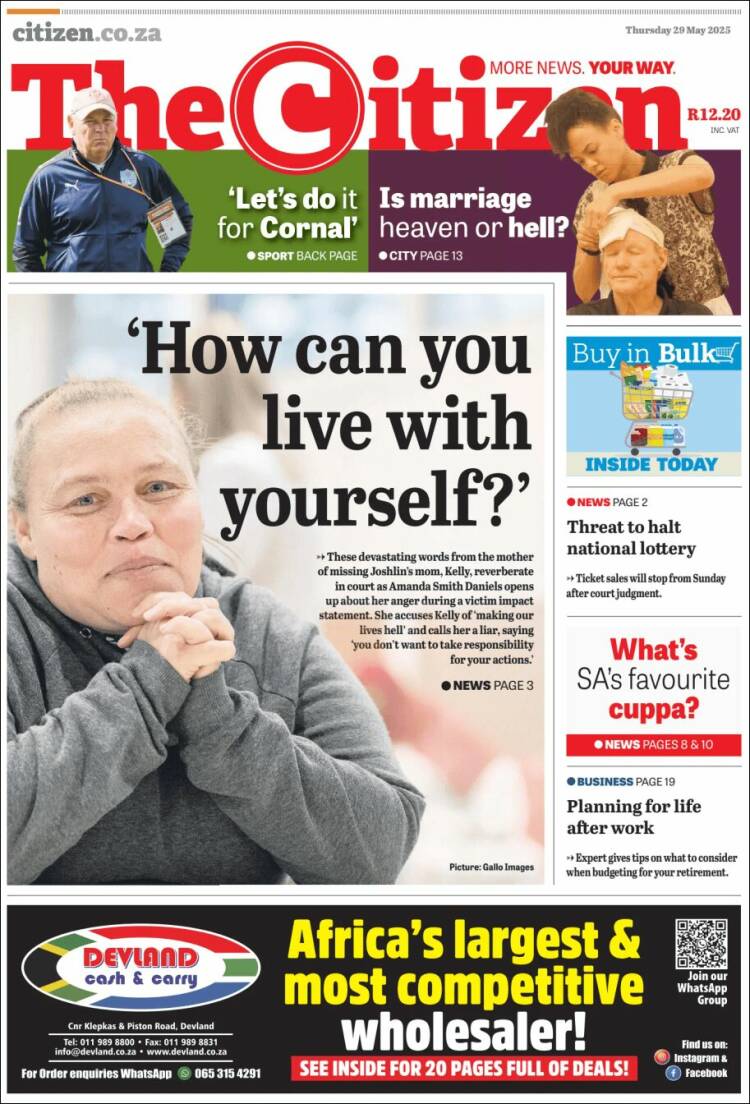 Portada de The Citizen (South Africa)