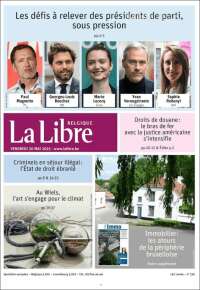 Portada de La Libre.be (Belgium)