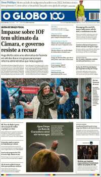 Portada de O Globo (Brasil)