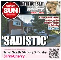 Portada de The Toronto Sun (Canada)