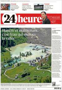 Portada de 24 Heures (Switzerland)