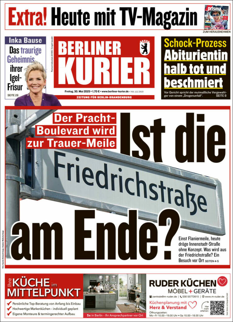 Portada de Berliner Kurier - Startseite BK (Allemagne)