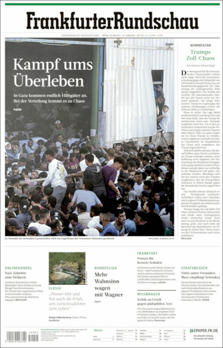 Portada de Frankfurter Rundschau (Germany)