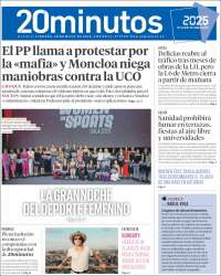 Portada de 20 Minutos - Madrid (Spain)