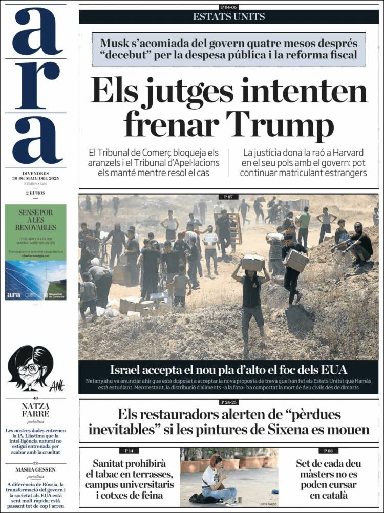 Portada de Ara (Spain)