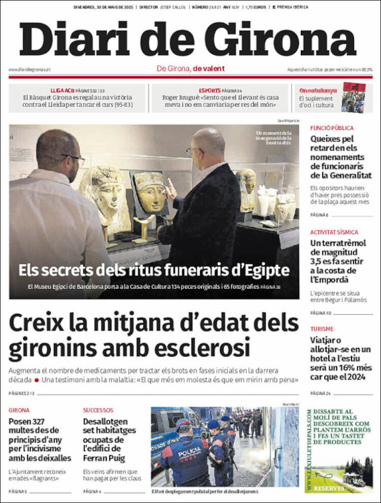 Portada de Diari de Girona (Spain)