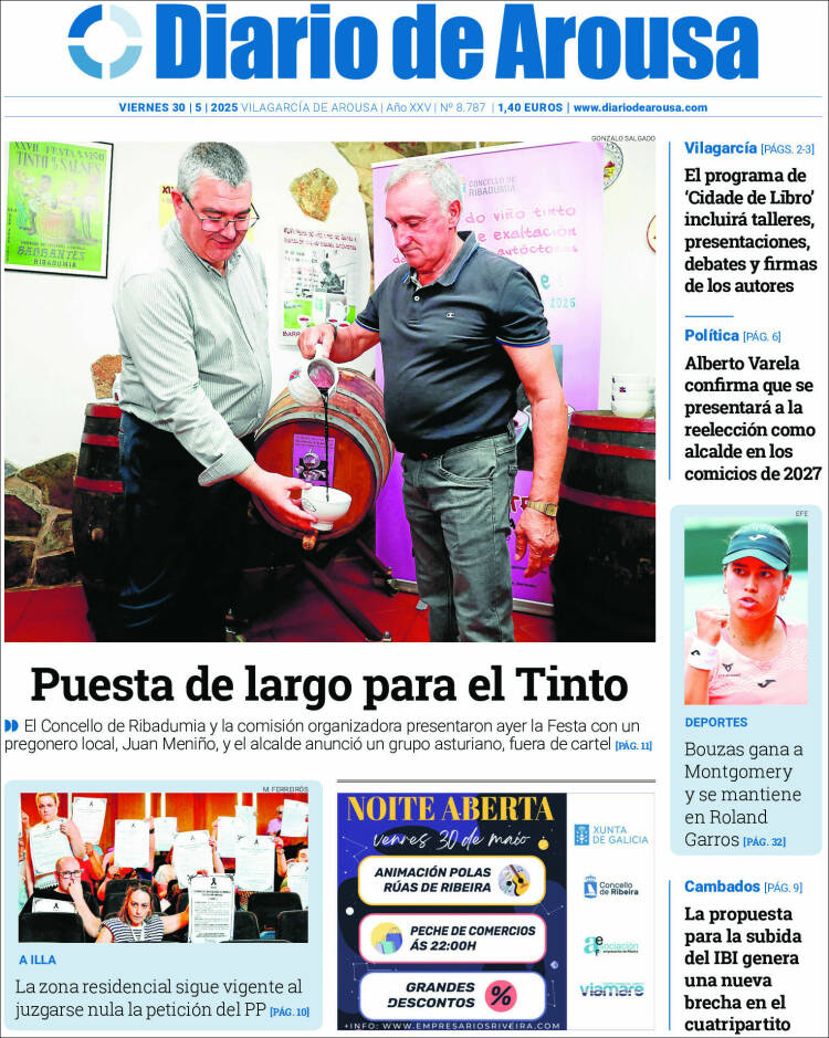 Portada de Diario de Arousa (Spain)