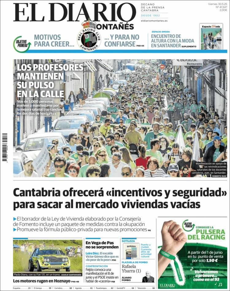 Portada de El Diario Montañés (Spain)