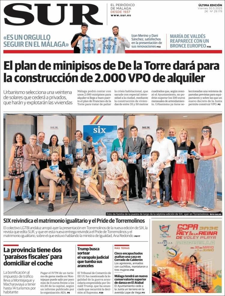 Portada de Diario el Sur (Spain)