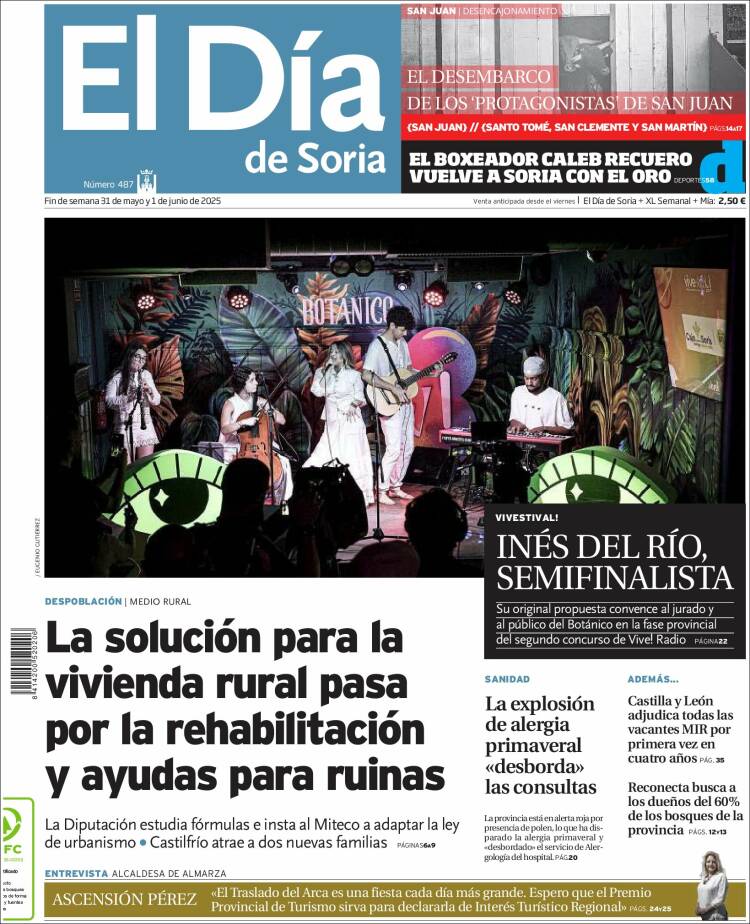 Portada de El Día de Soria (Spain)