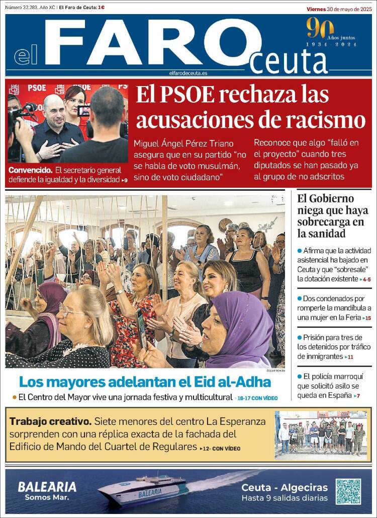 Portada de El Faro de Ceuta (Spain)